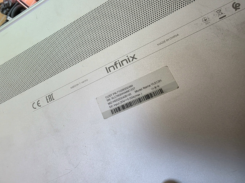 Ноутбук Infinix inbook y series